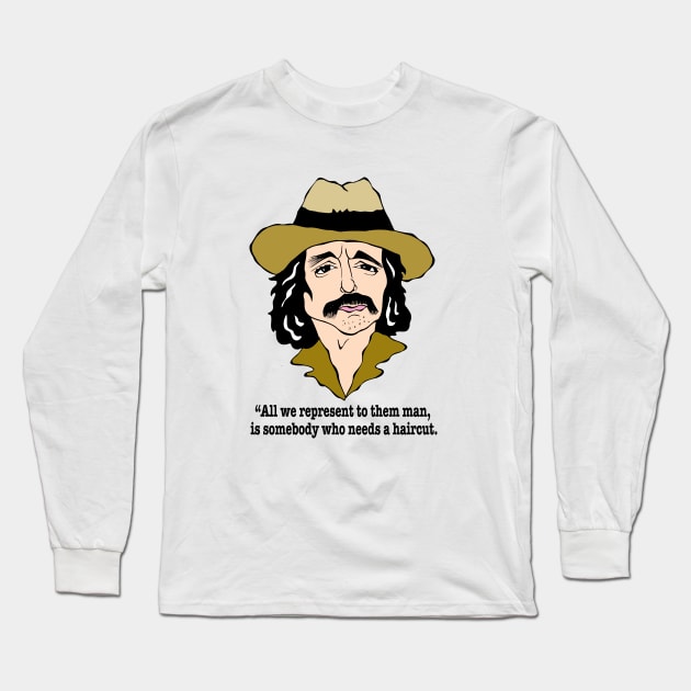 EASY RIDER DENNIS HOPPER FAN ART Long Sleeve T-Shirt by cartoonistguy